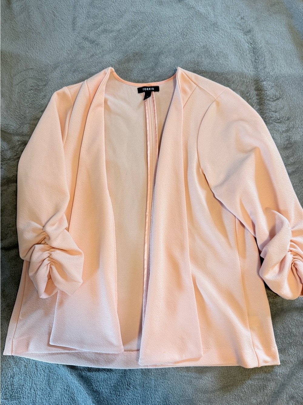 torrid Open-Front Blazer in Pale Pink